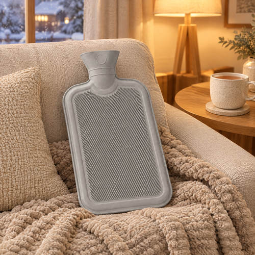 Bouillotte à Eau Gris Clair – Modèle Classique – VELKSIA