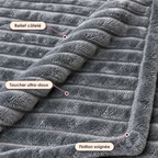 Grand Plaid pour Canapé Gris Foncé – 180 × 200 cm