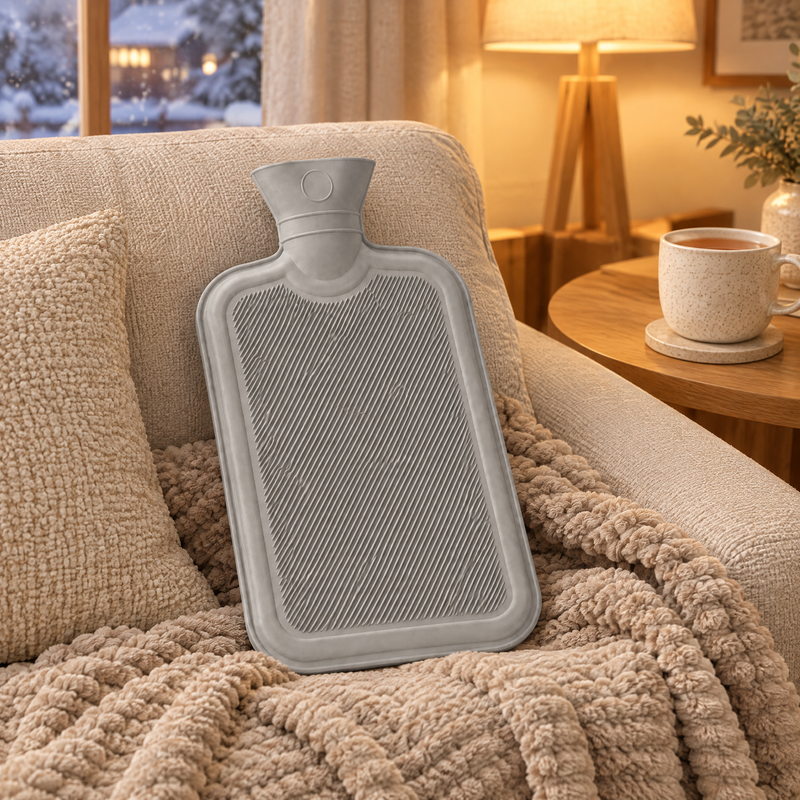 Bouillotte à Eau Gris Clair – Modèle Classique